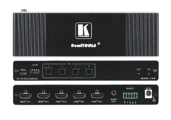 KRAMER VS-411X 4:1 SELECTOR AUTOM 4K HDR