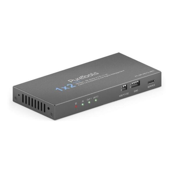 PURELINK DISTRIB 1:2 8K 48GBPS HDMI ESCALADOR Y DESEMBEBEDOR DE AUIDO