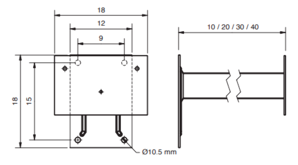 SEPARADOR PARED 40CM ORAY ORION 500 CM - Imagen 2