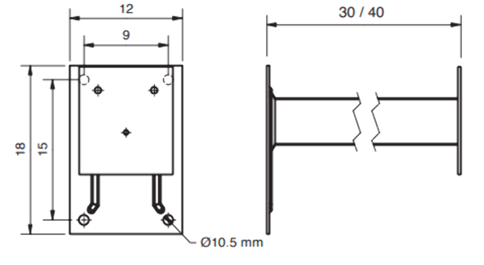 SEPARADOR PARED 30CM ORAY ORION 300 A 400 CM - Imagen 2