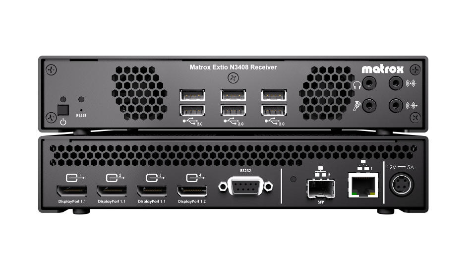 MATROX EXTIO3 N3408 IP RECEPTOR KVM - Imagen 1