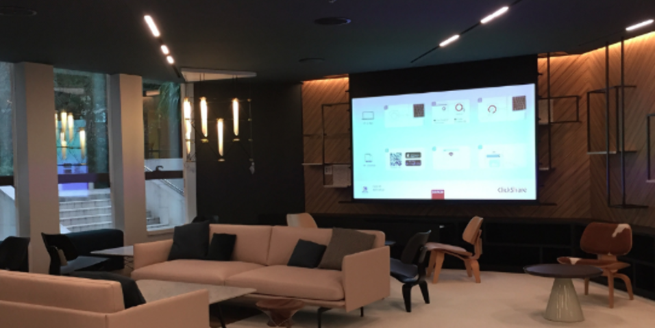 PANTALLA ELECTRICA TENSIONADA ORAY ORION BN  FALSO TECHO 270x204 4:3 - Imagen 1