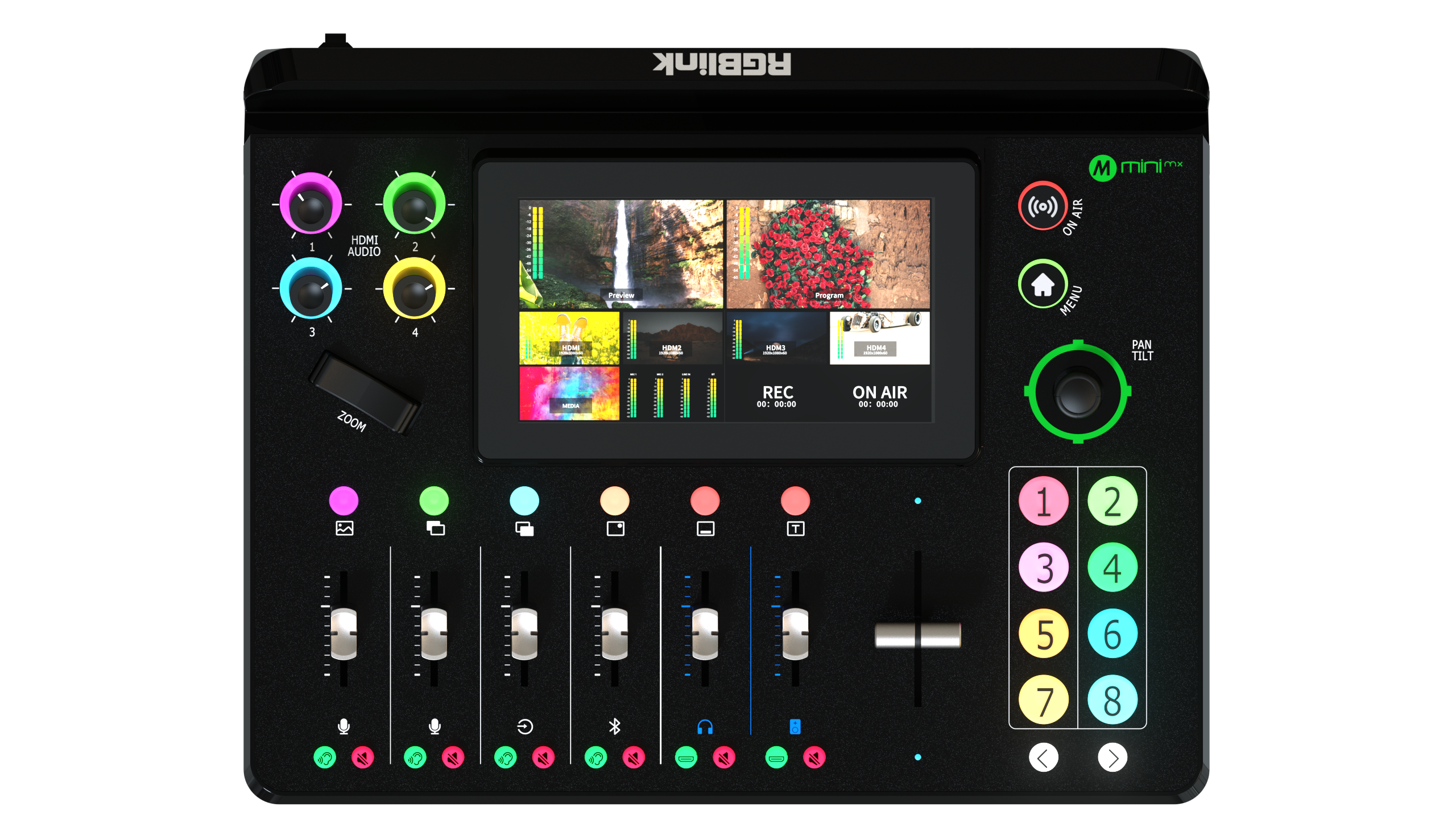 RGBLINK KIT 12X Y 20X HDMI/SDI/TALLY Y MINI MX (MEZCLADOR VIDEO, AUDIO Y STREAMING) - Imagen 3