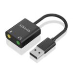 Tarjeta de Sonido  A106-0769/ USB Macho - 2xJack 3.5 Hembra