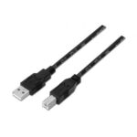 Cable USB 2.0 Impresora  A101-0006/ USB Tipo-B Macho - USB Macho/ Hasta 2.5W/ 60Mbps/ 1.8m/ Negro