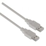 Cable USB 2.0   A101-0021/ USB Macho - USB Macho/ Hasta 2.5W/ 60Mbps/ 1m/ Beige