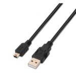 Cable USB 2.0  A101-0024/ USB Macho - MiniUSB Macho/ Hasta 2.5W/ 60Mbps/ 1m/ Negro