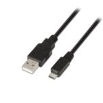 Cable USB 2.0  A101-0029/ USB Macho - MicroUSB Macho/ Hasta 2.5W/ 60Mbps/ 3m/ Negro