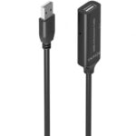 Cable Alargador USB 2.0  A101-0916/ USB Macho - USB Hembra/ 15m/ Negro