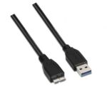 Cable USB 3.0  A105-0043/ USB Macho - MicroUSB Macho/ Hasta 9W/ 625Mbps/ 1m/ Negro