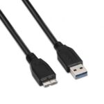 Cable USB 3.0  A105-0044/ USB Macho - MicroUSB Macho/ Hasta 9W/ 625Mbps/ 2m/ Negro