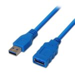 Cable Alargador USB 3.0  A105-0045/ USB Macho - USB Hembra/ Hasta 9W/ 625Mbps/ 1m / Azul