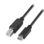Cable USB 2.0 Impresora  A107-0053/ USB Tipo-C Macho - USB Tipo-B Macho/ Hasta 9W/ 625Mbps/ 1m/ Negro