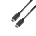 Cable USB 2.0 Tipo-C  A107-0055/ USB Tipo-C Macho - USB Tipo-C Macho/ Hasta 9W/ 625Mbps/ 50cm/ Negro