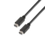 Cable USB 2.0 Tipo-C  A107-0056/ USB Tipo-C Macho - USB Tipo-C Macho/ Hasta 9W/ 625Mbps/ 1m/ Negro