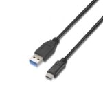 Cable USB 3.1 Tipo-C  A107-0060/ USB Tipo-C Macho - USB Macho/ Hasta 27W/ 625Mbps/ 1m/ Negro