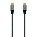 Cable USB 3.2 Tipo-C  A107-0670 20GBPS 100W/ USB Tipo-C Macho - USB Tipo-C Macho/ Hasta 100W/ 2500Mbps/ 60cm/ Gris