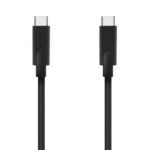 Cable USB 3.2 Tipo-C  A107-0705 10GBPS 5A 100W/ USB Tipo-C Macho - USB Tipo-C Macho/ Hasta 100W/ 2500Mbps/ 3m/ Negro
