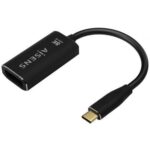 Conversor  A109-0690/ USB Tipo-C Macho - DisplayPort Hembra/ Hasta 27W/ 1250Mbps/ 15cm/ Negro