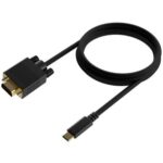 Cable Conversor  A109-0692/ USB Tipo-C Macho - VGA Macho/ Hasta 27W/ 1250Mbps/ 80cm/ Negro