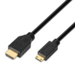 Cable HDMI  A119-0114/ HDMI Macho - Mini HDMI Macho/ Hasta 10W/ 720Mbps/ 1.8m/ Negro