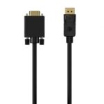 Cable Conversor  A125-0552/ DisplayPort Macho - VGA Macho/ Hasta 5W/ 2300Mbps/ 1m/ Negro