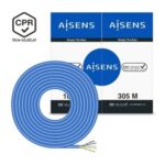 Bobina de Cable RJ45 UTP AWG24 LSZH CPR Dca  A135-0663 Cat.6/ 305m/ Azul