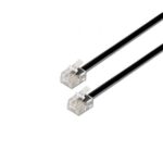 Cable de Teléfono RJ11 6P4C  A143-0319/ 2m/ Negro