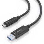 Cable USB 3.2 Tipo-C AOC  A157-0926/ USB Tipo-C Macho - USB Macho/ 10Gbps/ 25m/ Negro