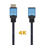 Cable Alargador HDMI  A120-0453/ HDMI Macho - HDMI Hembra/ 2m/ Negro/ Azul
