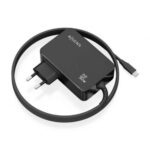 Cargador de Pared GaN  ASCH-1PD90WL034-BK/ 1xUSB Tipo-C + Cable 1.8m/ 90W