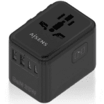 Cargador de Pared Universal GaN  ASPS-2A3C09-BK/ Toma de Corriente Universal/ 3xUSB Tipo-C/ 2xUSB/ 35W