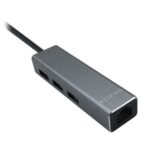 Hub USB 3.0  A106-0401/ 3xUSB/ 1xRJ45/ Gris