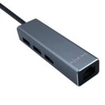Hub USB Tipo-C  A109-0396/ 3xUSB/ 1xRJ45/ Gris