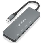 Hub USB Tipo-C  A109-0695/ 4xUSB Tipo-C/ Gris