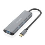 Hub USB Tipo-C  A109-0762/ 3xUSB/ 1xUSB Tipo-C/ Gris