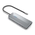 Docking USB Tipo-C  ASUC-12P005-GR/ 2xHDMI/ 3xUSB/ 2xUSB Tipo-C/ 1xRJ45/ 1xAudio/ 1xLector Tarjetas/ 1x Jack/ 1xUSB Tipo-C PD/ Gris