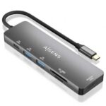 Docking USB Tipo-C  ASUC-6P016-GR/ 1xHDMI/ 2xUSB/ 1xLector Tarjetas/ 1xUSB Tipo-C PD/ Gris