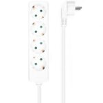 Regleta  A154-0533/ 4 Tomas de Corriente/ Cable 1.4m/ Blanco