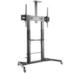 Soporte de Suelo Inclinable con Ruedas y Manivela  FT100TE-171 para TV 60-100"/ hasta 100kg