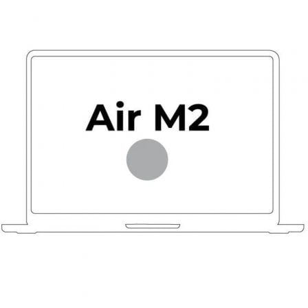 Apple Macbook Air 13,6"/ M2 8-Core CPU/ 16Gb/ 256Gb SSD/ 8-Core GPU/ Plata