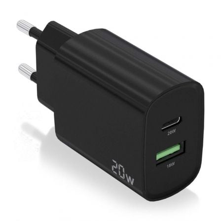 Cargador de Pared  A110-0755/ 1xUSB Tipo-C/ 1xUSB/ 20W