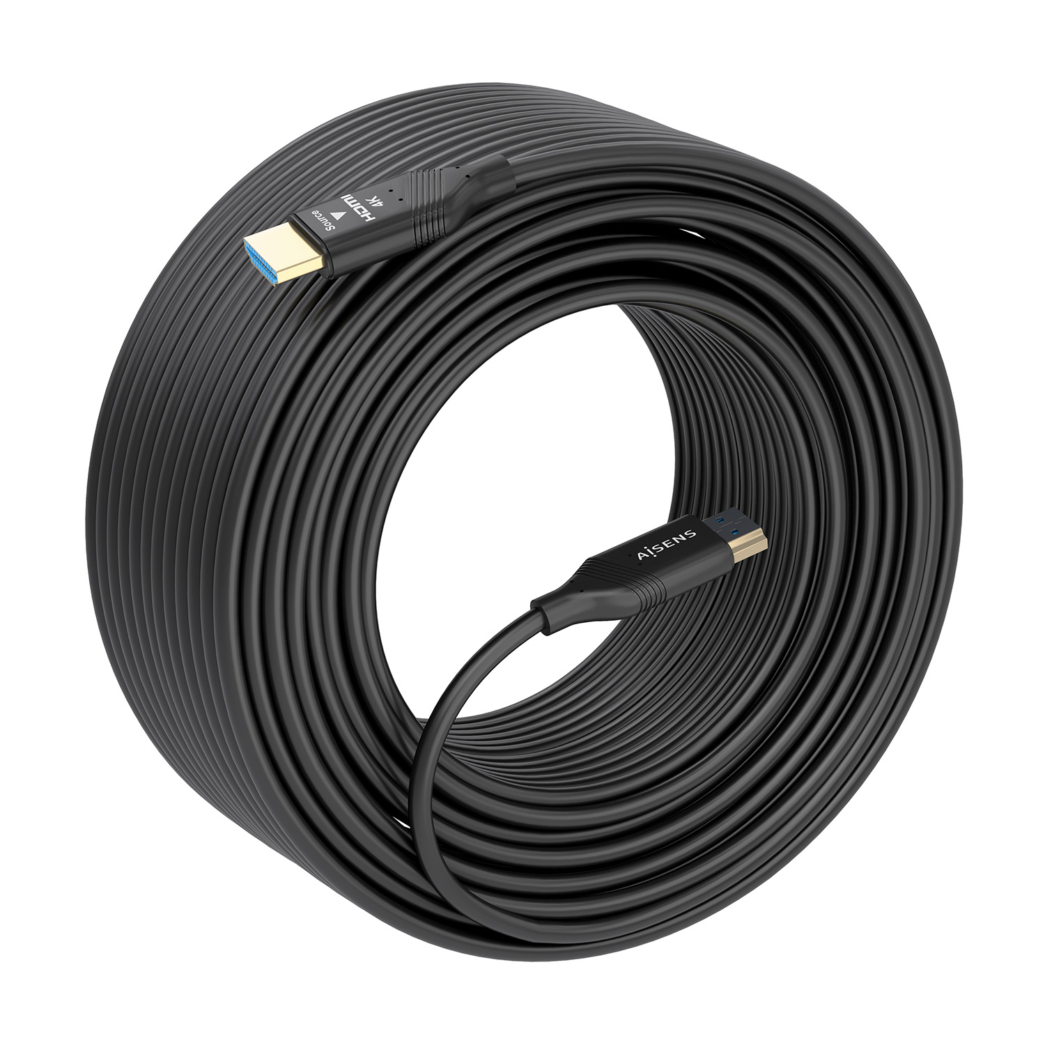 CABLE HDMI V2.0 AOC PREMIUM ALTA VELOCIDAD / HEC 4K@60HZ 18GBPS, A/M-A/M, NEGRO, 30M - Imagen 2