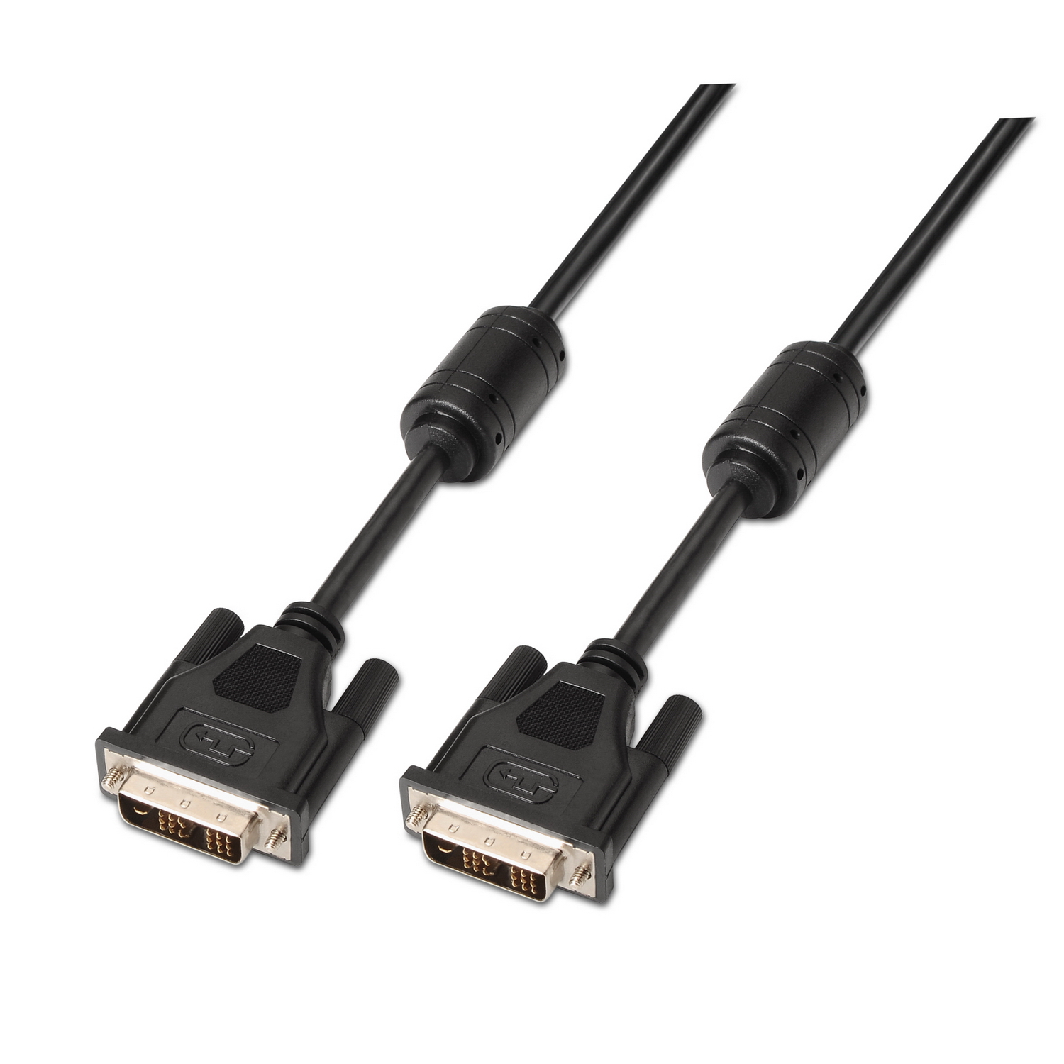 CABLE DVI SINGLE LINK 18+1 CON FERRITA, M-M, NEGRO, 5.0M - Imagen 1