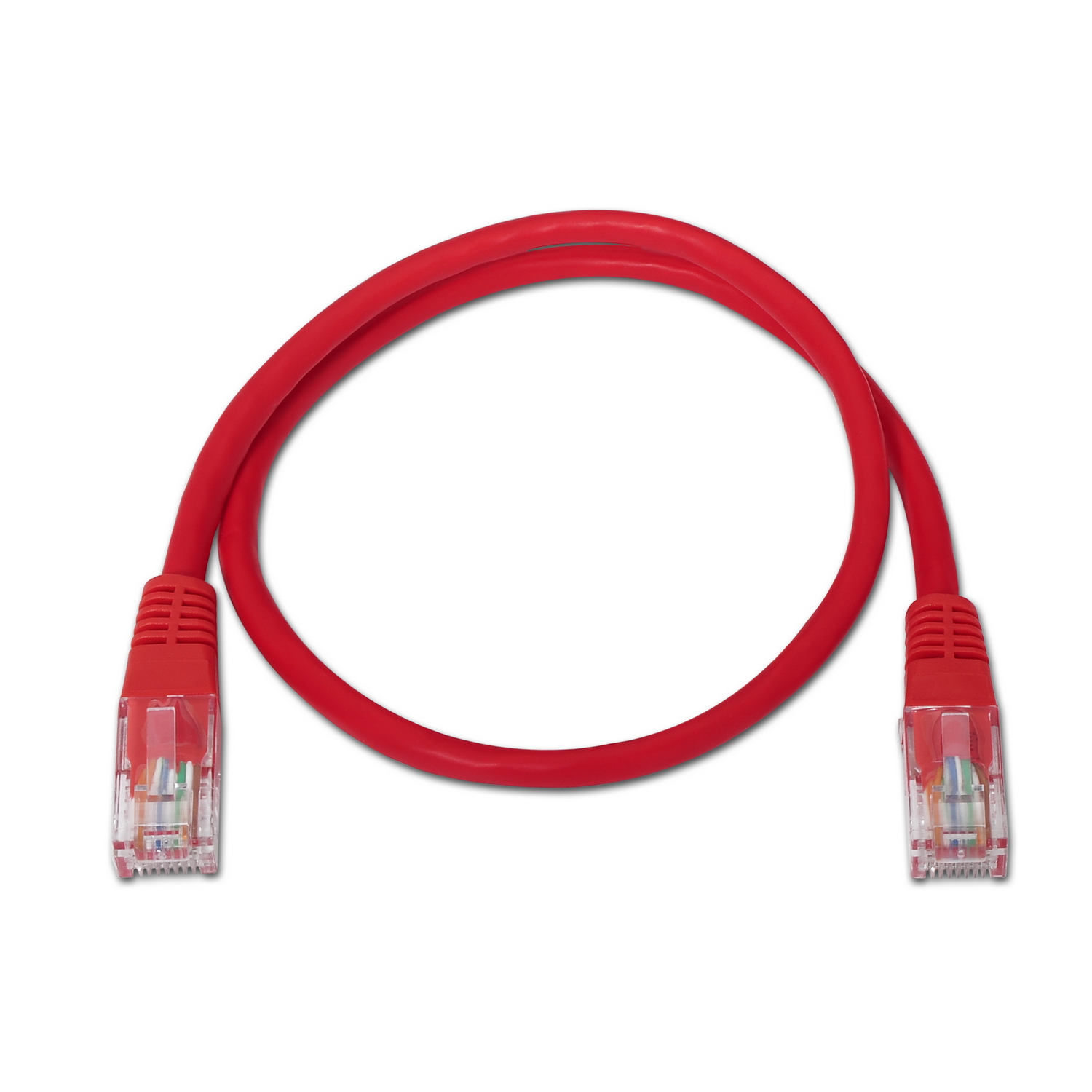 CABLE DE RED LATIGUILLO RJ45 CAT.6 UTP AWG24, ROJO, 1.0M - Imagen 2