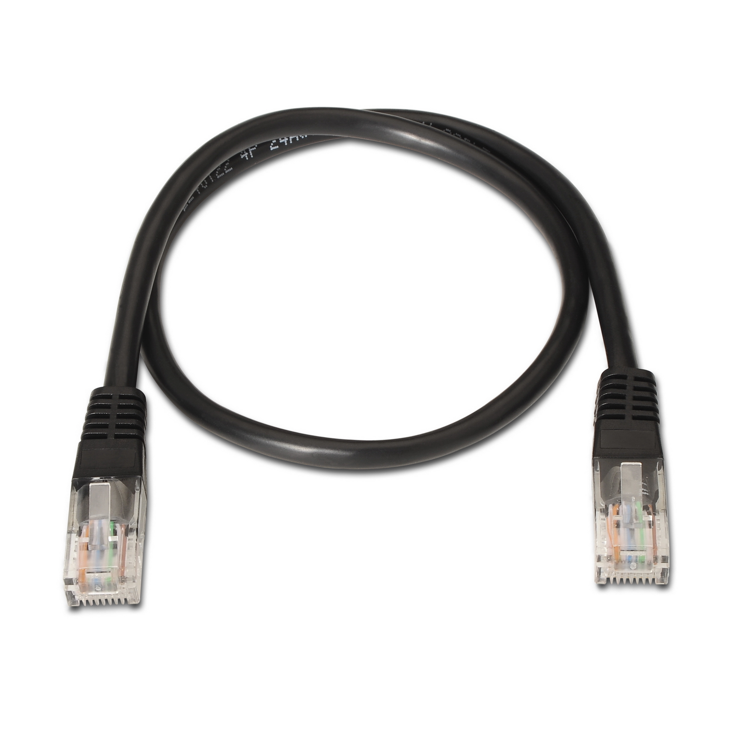 CABLE DE RED LATIGUILLO RJ45 CAT.6 UTP AWG24, NEGRO, 2.0M - Imagen 2