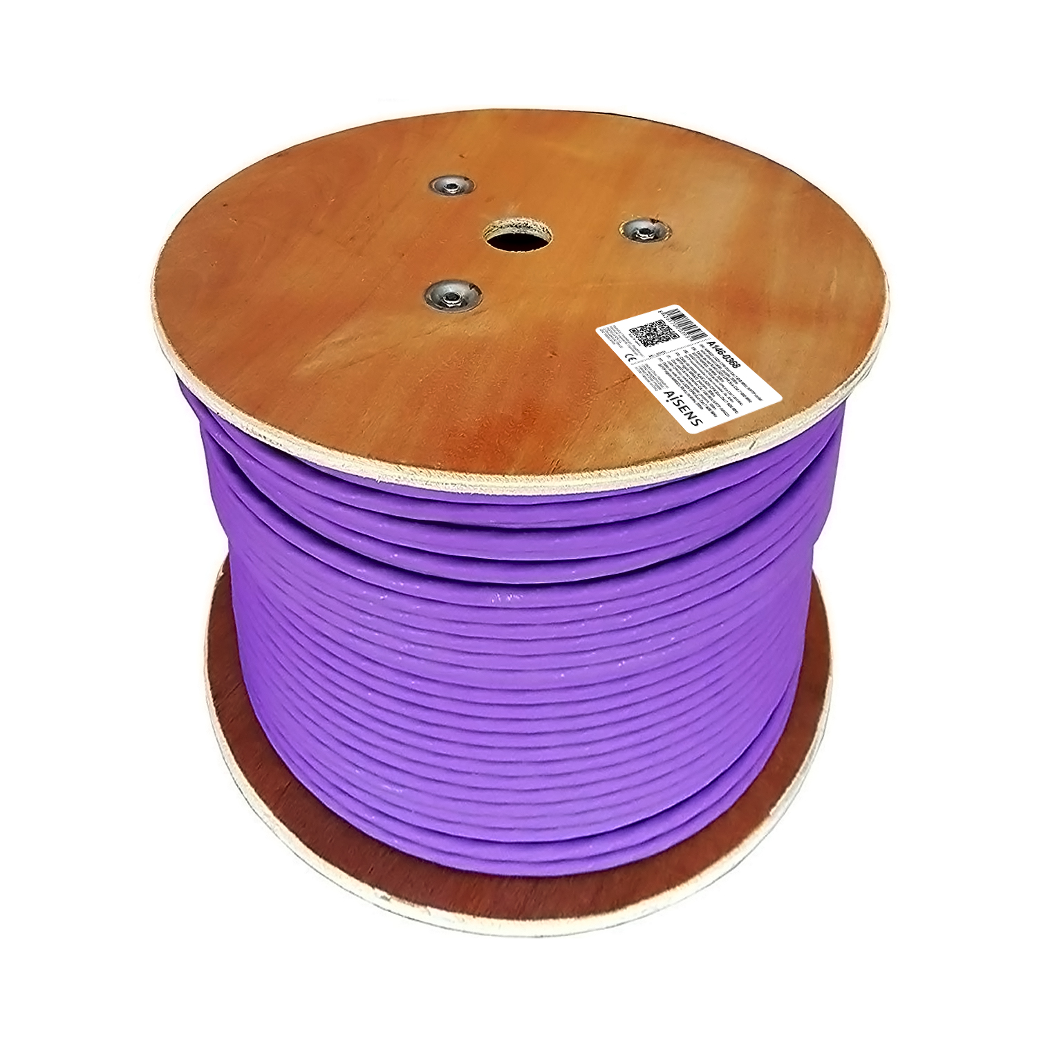 CABLE DE RED RJ45 LSZH CPR ECA CAT.7 600 MHZ S/FTP AWG23, VIOLETA, 305M - Imagen 2