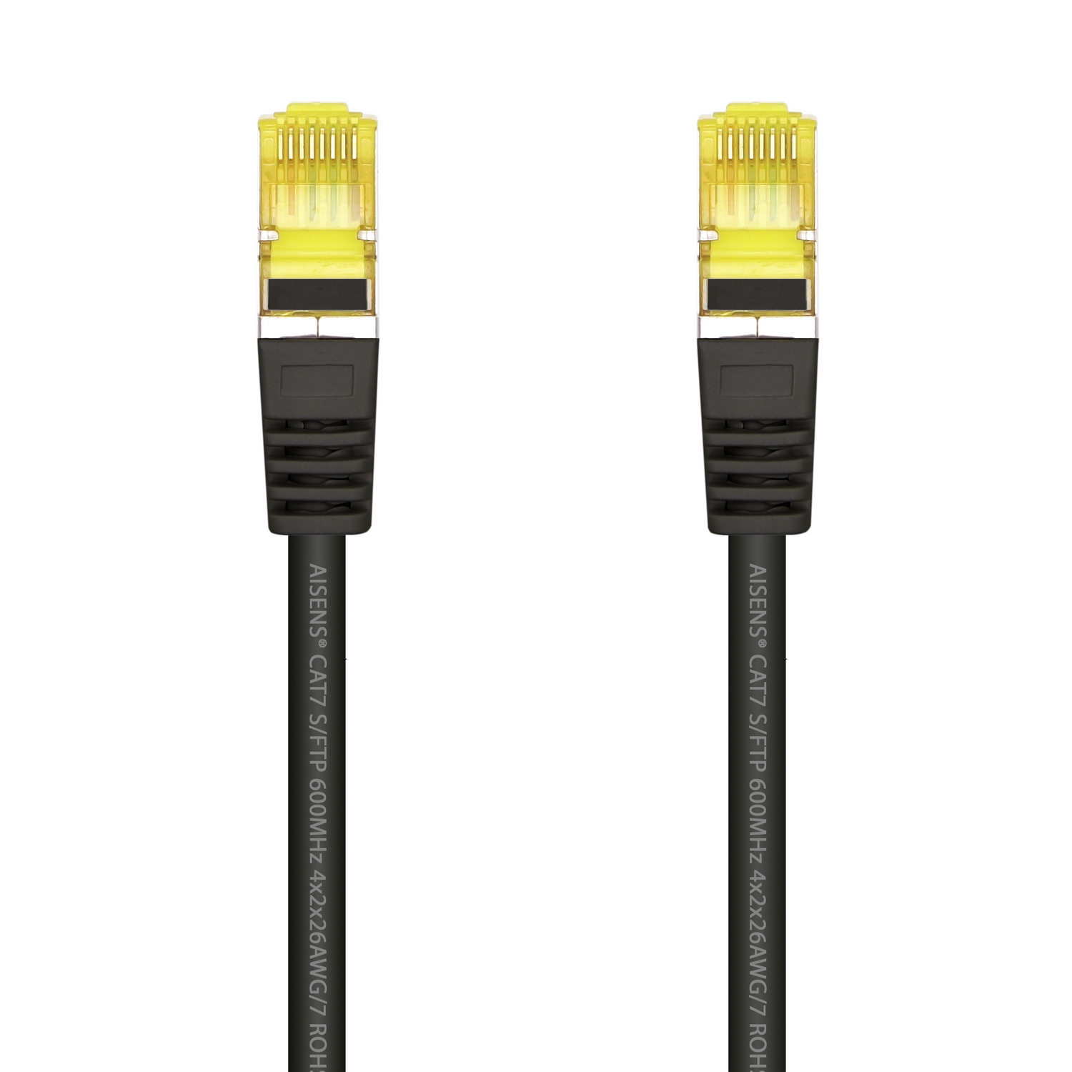 CABLE DE RED LATIGUILLO RJ45 LSZH CAT.7 600 MHZ S/FTP PIMF AWG26, NEGRO, 1.0M - Imagen 2