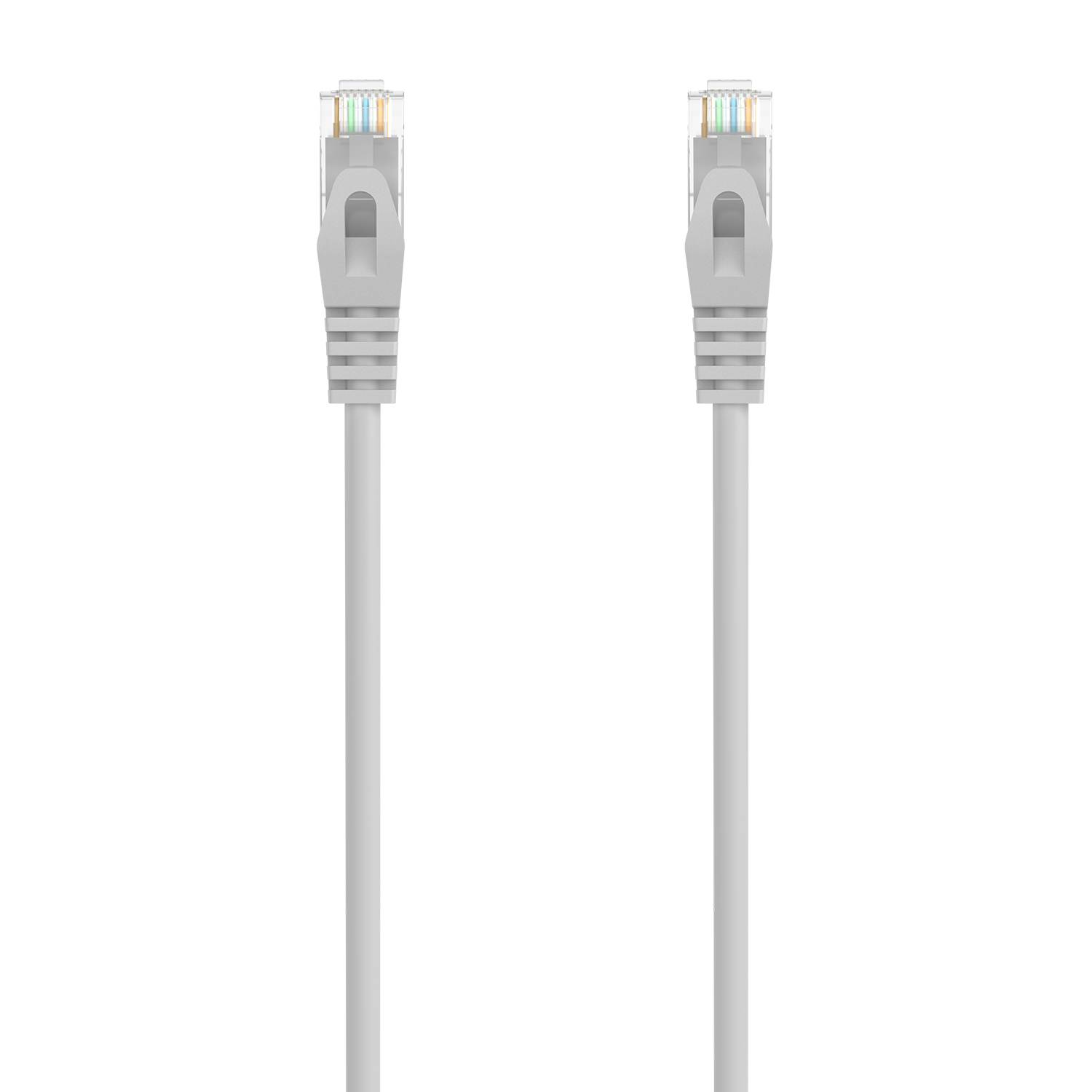 CABLE DE RED LATIGUILLO RJ45 LSZH CAT.6A 500 MHZ UTP AWG24, GRIS, 30CM - Imagen 1