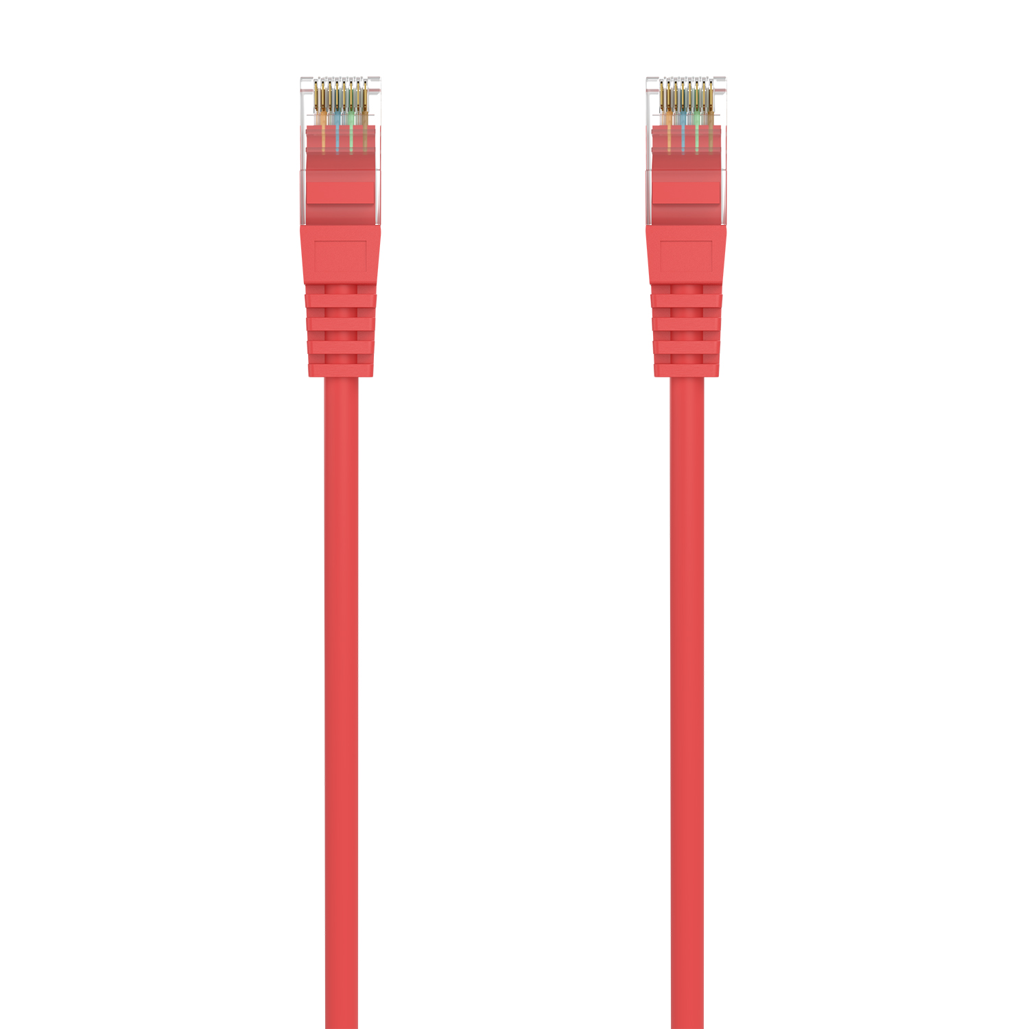 CABLE DE RED LATIGUILLO RJ45 LSZH CAT.6A 500 MHZ UTP AWG24, ROJO, 1.0M - Imagen 2